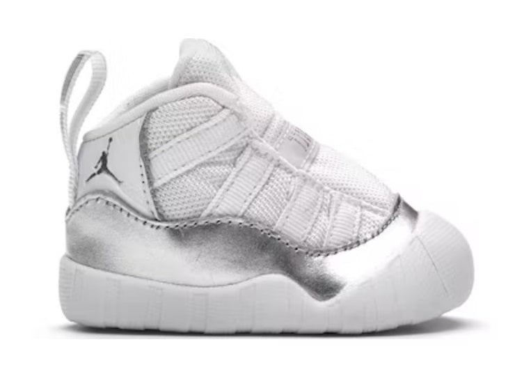 Jordan 11 Crib White Platinum